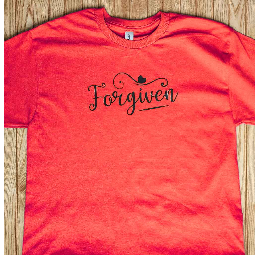 Forgiven T-Shirt - Kiki's Custom Inspirations DTF T-Shirt, Vinyl T-Shirt
