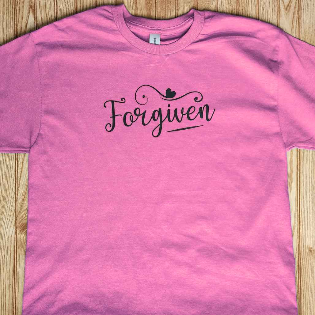 Forgiven T-Shirt - Kiki's Custom Inspirations DTF T-Shirt, Vinyl T-Shirt
