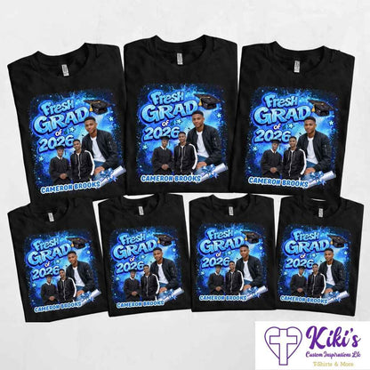 Custom Graduation Family T-Shirts | Personalized Photo Grad Shirts | Single or Bundle Packs
