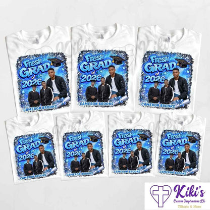 Custom Graduation Family T-Shirts | Personalized Photo Grad Shirts | Single or Bundle Packs