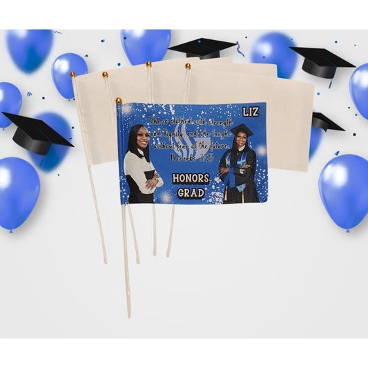 Grad Hand Flags (Small) - Kiki's Custom Inspirations Hand flag