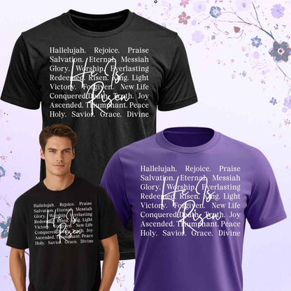 He Is Risen Unisex Christian Easter Typography T-Shirt