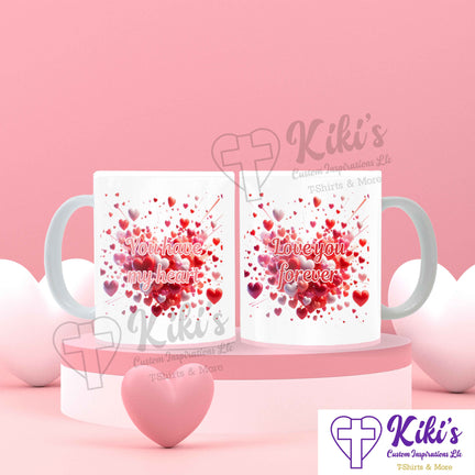 Heart Explosion Mug - Kiki's Custom Inspirations Drinkware