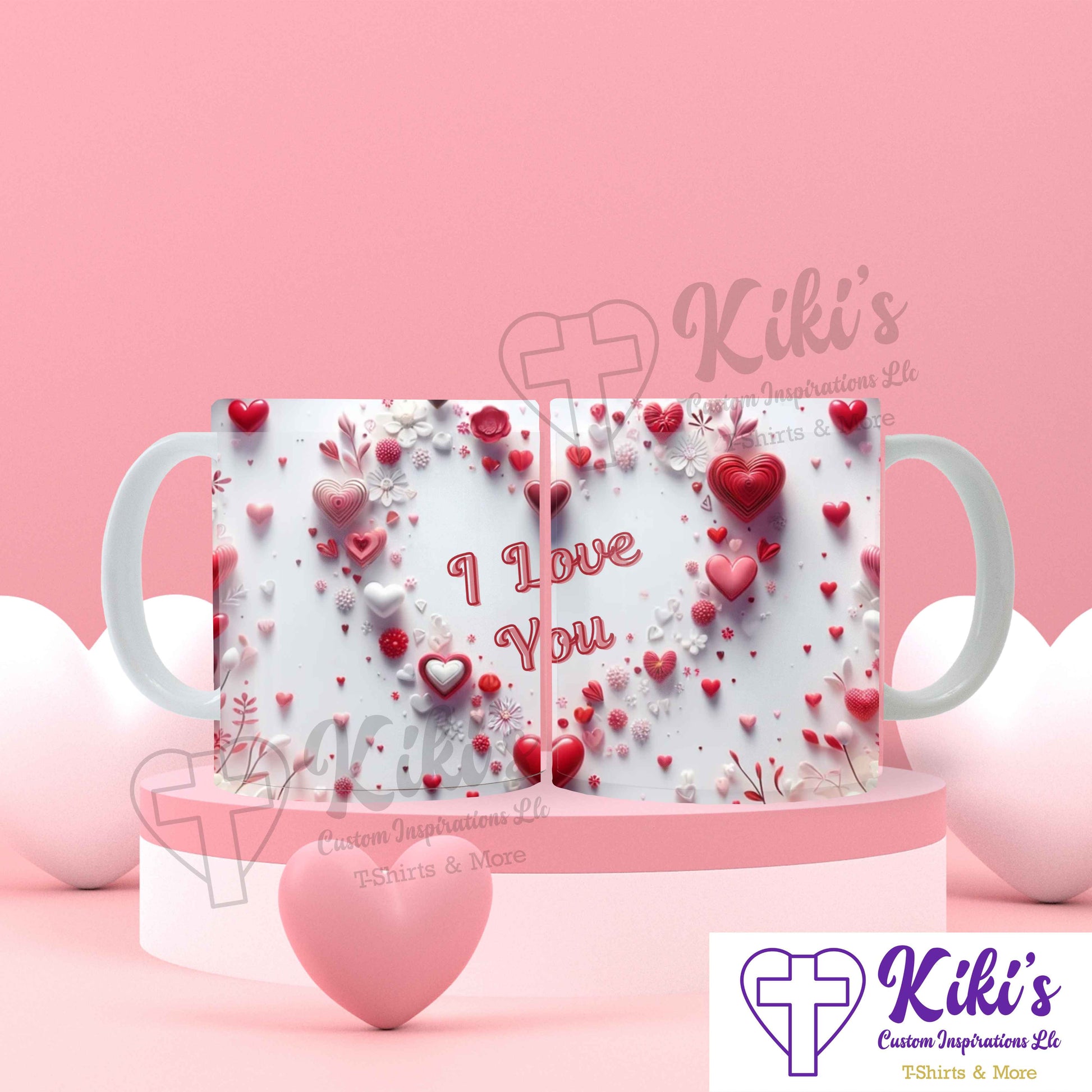 Heart Mug (Personalize) - Kiki's Custom Inspirations Drinkware