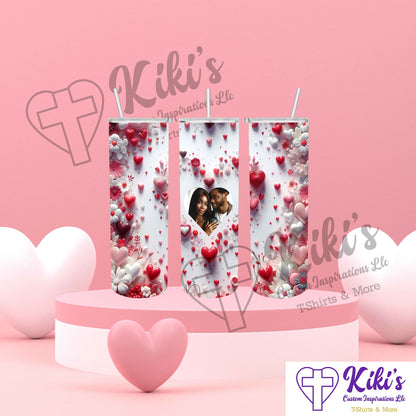 Heart Tumbler (Personalize) - Kiki's Custom Inspirations Drinkware