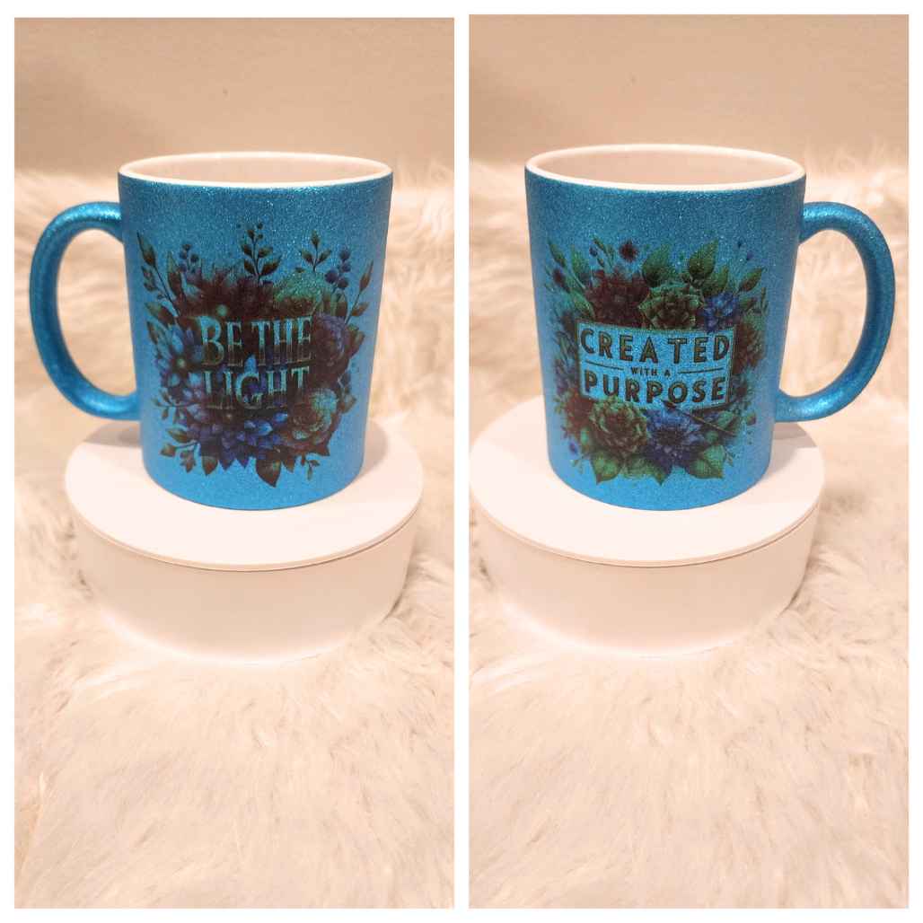 Inspirational Glitter Mugs - Kiki's Custom Inspirations Drinkware