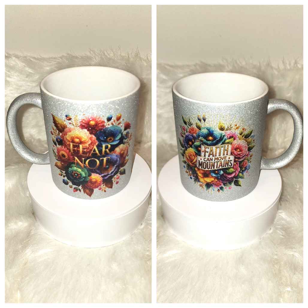 Inspirational Glitter Mugs - Kiki's Custom Inspirations Drinkware