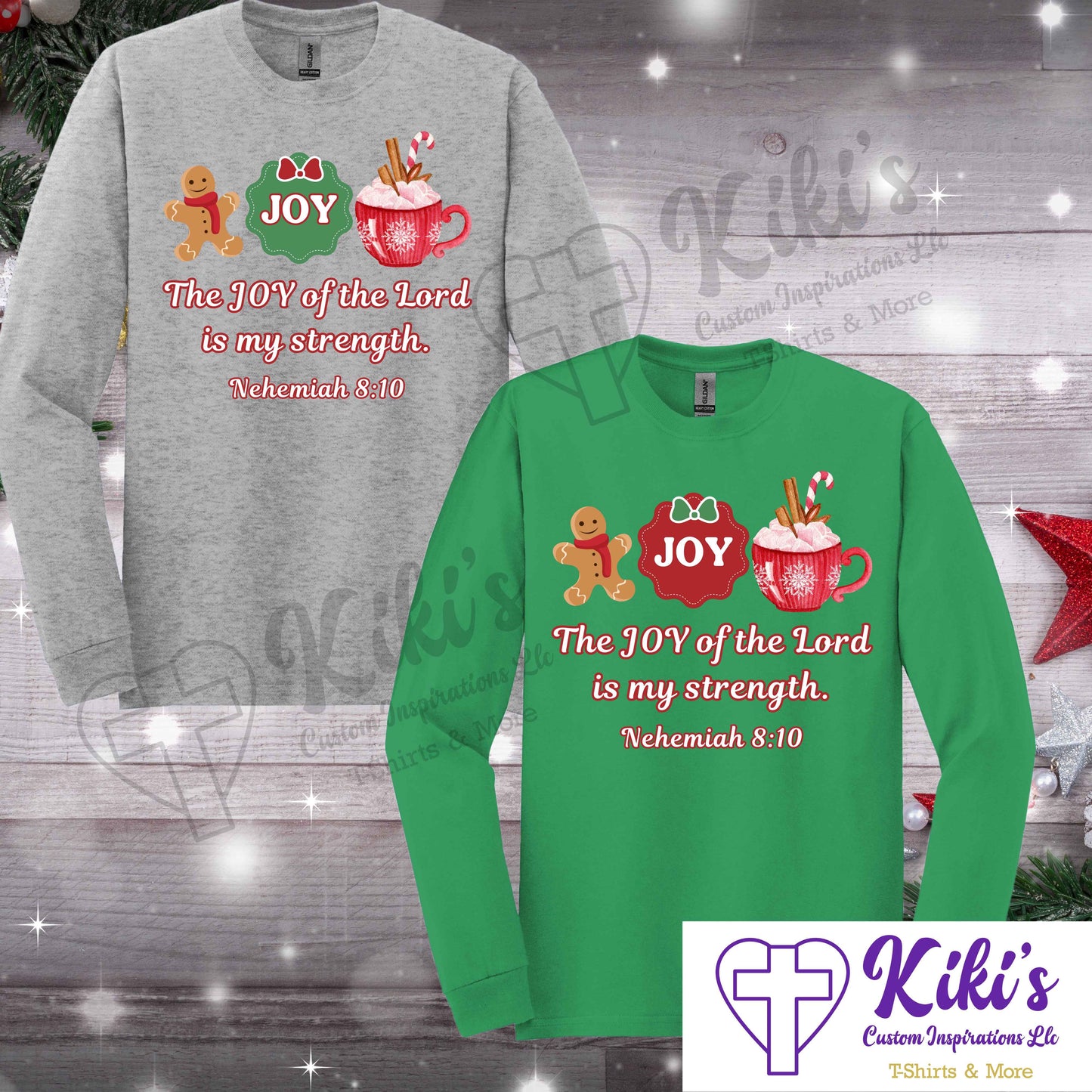 Joy Shirts - Kiki's Custom Inspirations Long Sleeve