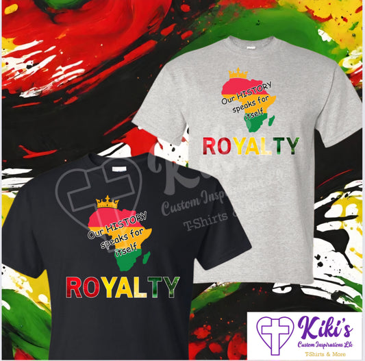 Juneteenth Royalty T-Shirt - Kiki's Custom Inspirations DTF T-Shirt