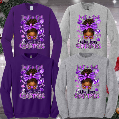 Just A Girl Who Loves Christmas Apparel - Kiki's Custom Inspirations