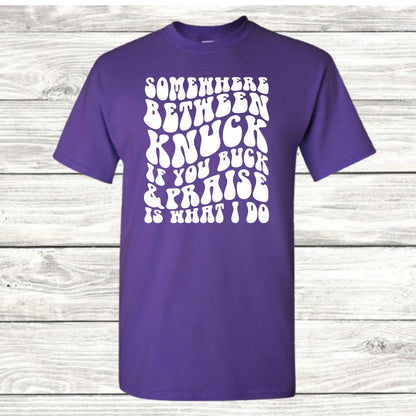 Knuck & Praise T-Shirt - Kiki's Custom Inspirations DTF T-Shirt, Vinyl T-Shirt