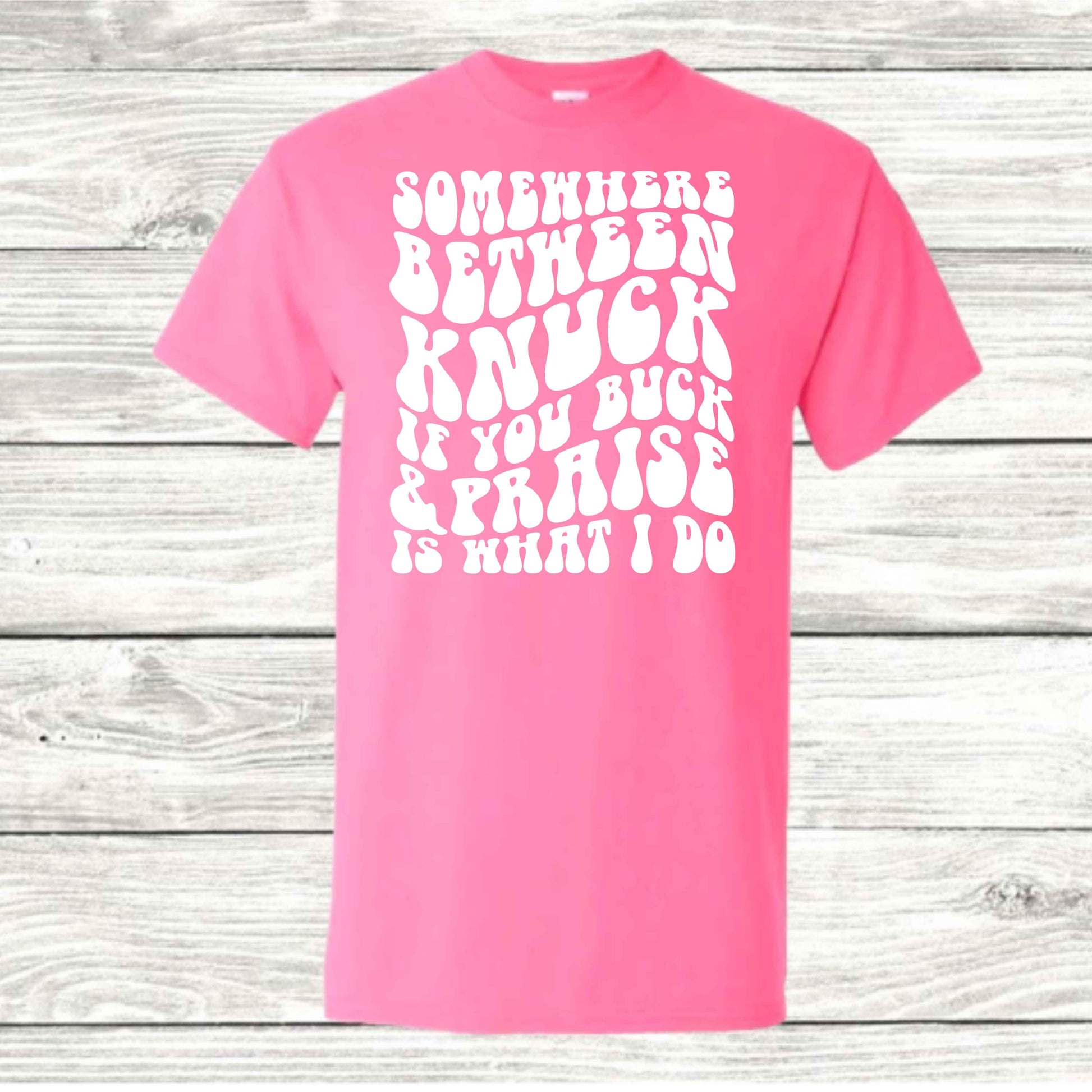 Knuck & Praise T-Shirt - Kiki's Custom Inspirations DTF T-Shirt, Vinyl T-Shirt