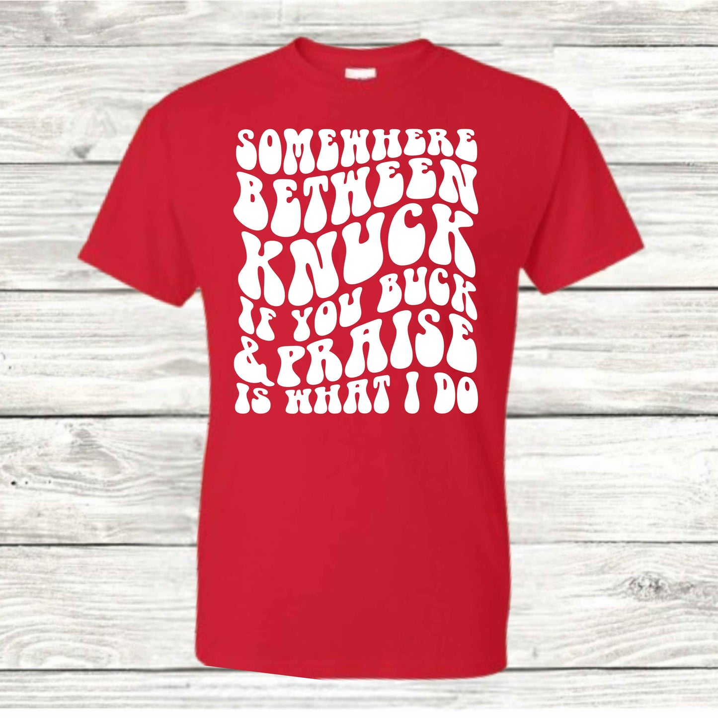 Knuck & Praise T-Shirt - Kiki's Custom Inspirations DTF T-Shirt, Vinyl T-Shirt