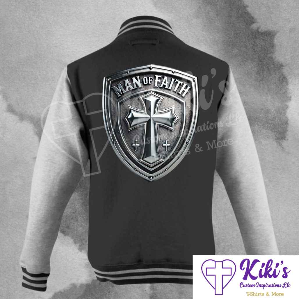 Man of Faith Jacket - Kiki's Custom Inspirations DTF Jacket