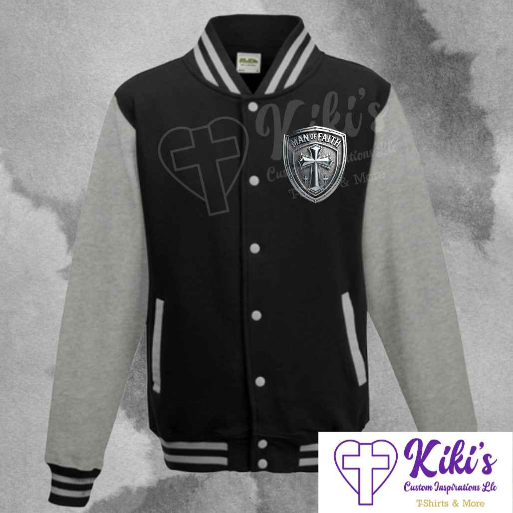 Man of Faith Jacket - Kiki's Custom Inspirations DTF Jacket