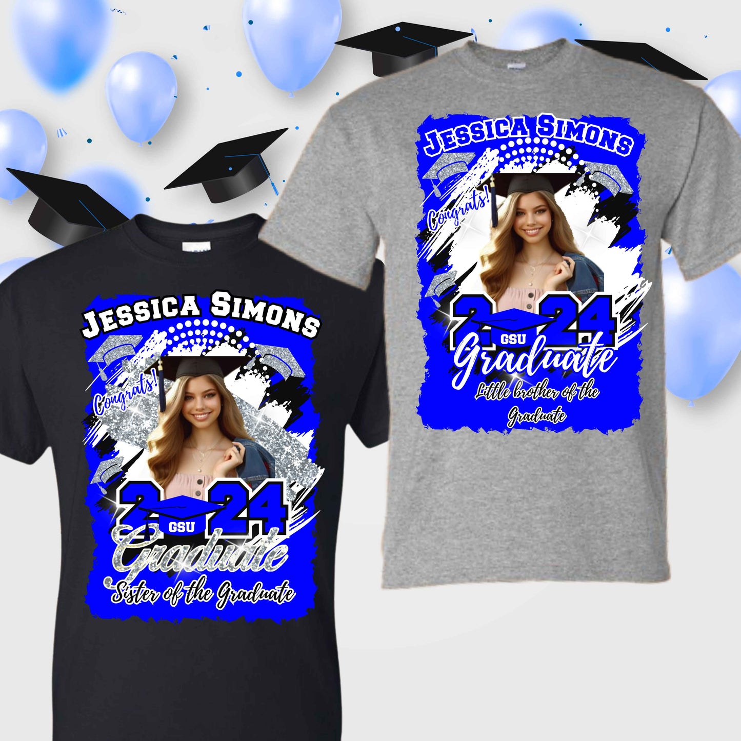 Personalized Grad T-Shirts - Kiki's Custom Inspirations DTF T-Shirt, T-Shirt