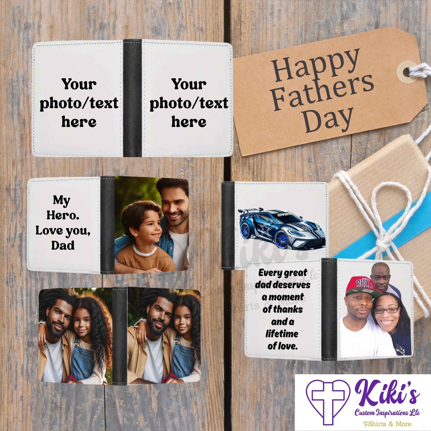 Personalized Men's Wallet - Kiki's Custom Inspirations Wallet