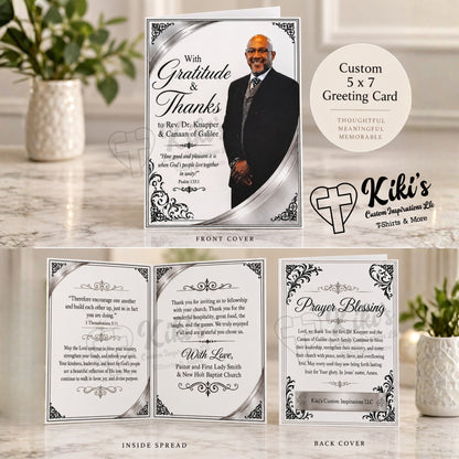 Custom Personalized Greeting Card | 5x7 Photo Card for Birthday, Thank You, Appreciation & More