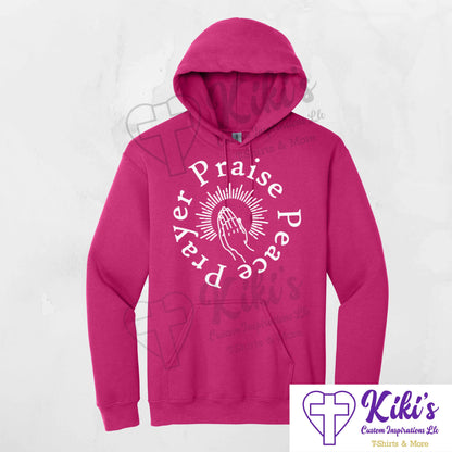 Prayer Praise Peace Apparel - Kiki's Custom Inspirations T-Shirt, Hoodie
