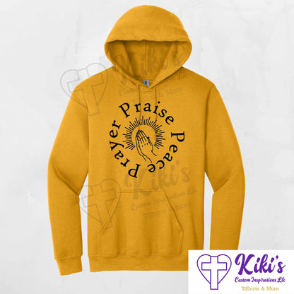 Prayer Praise Peace Apparel - Kiki's Custom Inspirations T-Shirt, Hoodie