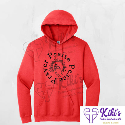 Prayer Praise Peace Apparel - Kiki's Custom Inspirations T-Shirt, Hoodie