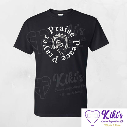Prayer Praise Peace Apparel - Kiki's Custom Inspirations T-Shirt, Hoodie