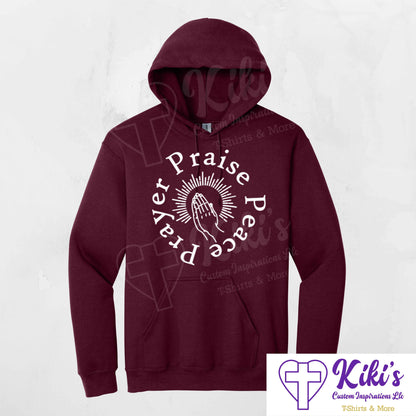 Prayer Praise Peace Apparel - Kiki's Custom Inspirations T-Shirt, Hoodie
