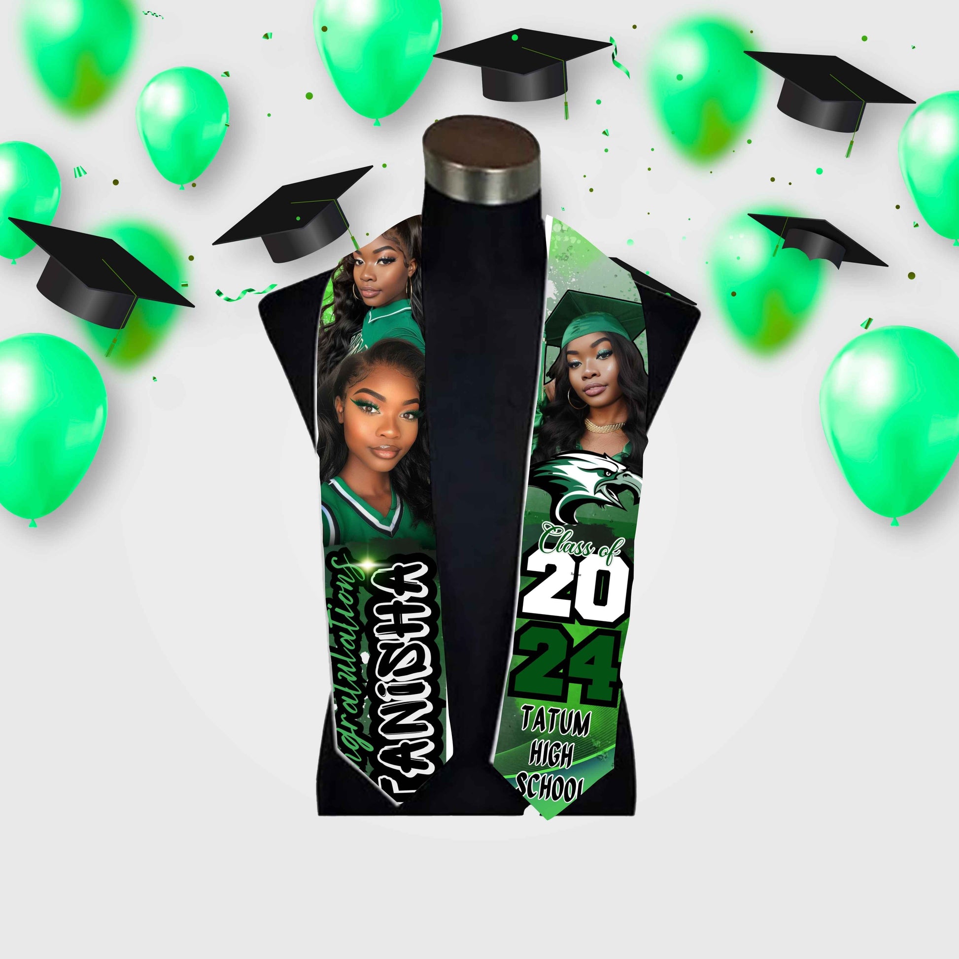Predesigned Grad Stoles (9 options) - Kiki's Custom Inspirations grad stole