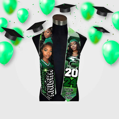 Predesigned Grad Stoles (9 options) - Kiki's Custom Inspirations grad stole