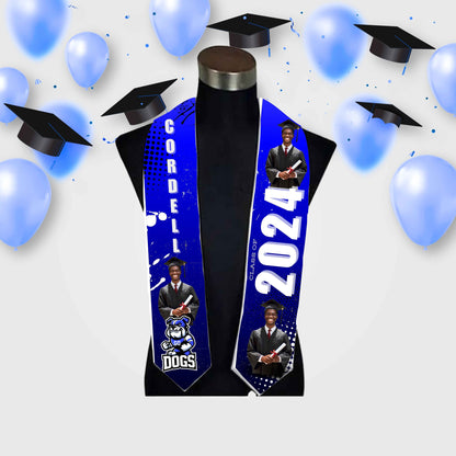 Predesigned Grad Stoles (9 options) - Kiki's Custom Inspirations grad stole