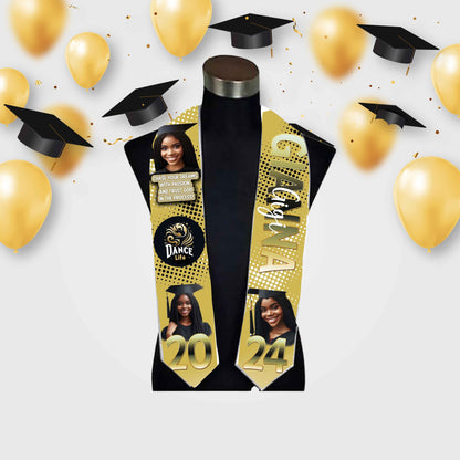 Predesigned Grad Stoles (9 options) - Kiki's Custom Inspirations grad stole