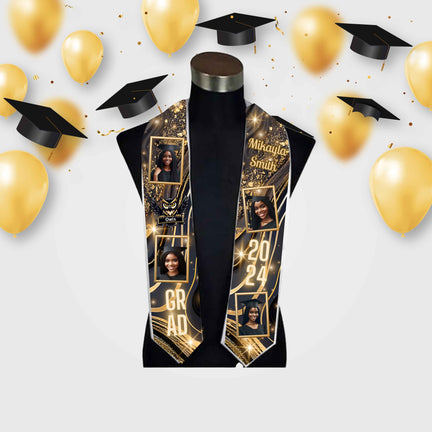 Predesigned Grad Stoles (9 options) - Kiki's Custom Inspirations grad stole