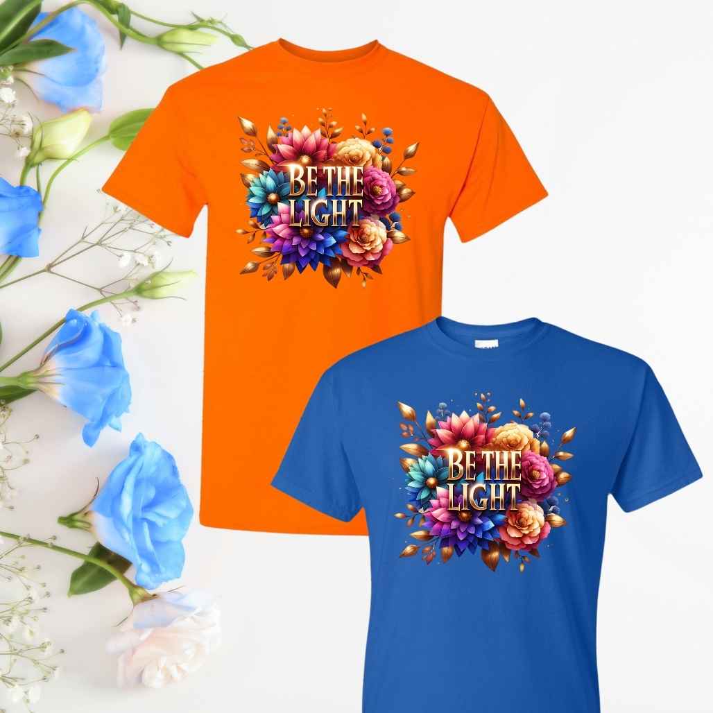 Purpose & Light (Floral) Inspirational T-Shirts - Kiki's Custom Inspirations DTF T-Shirt