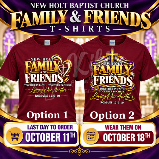 New Holt 2026 Family & Friends Tshirt