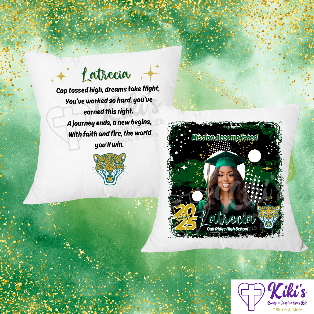 Senior Grad Pillows - 2 Sided (HS/College)