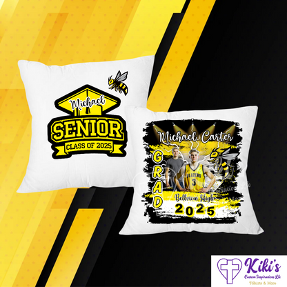 Senior Grad Pillows - 2 Sided (HS/College) - Kiki's Custom Inspirations