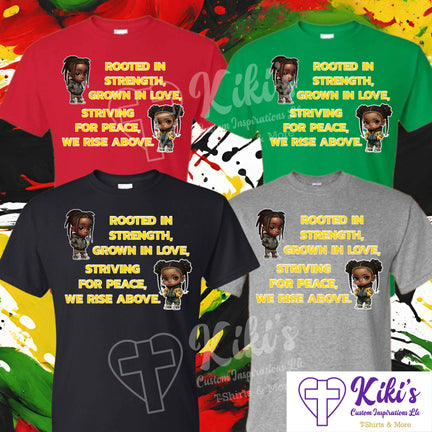 Rooted in Strength T-Shirt - Kiki's Custom Inspirations DTF T-Shirt, T-Shirt