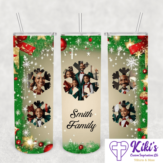 Snowflake Christmas Tumbler - Kiki's Custom Inspirations Drinkware