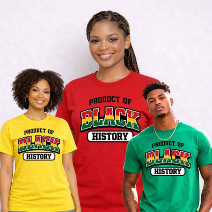 Product of Black History T-Shirt | Varsity Style Heritage Pride Tee