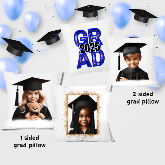 Youth Grad Pillows (1 Sided or 2) - Kiki's Custom Inspirations Pillows